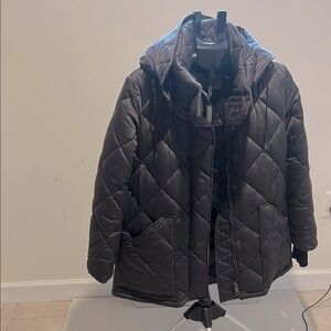 Burberry Black|steal gray Quilted Puffer Jacket